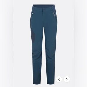 NWT Rab Women’s Blue Ascendor Softshell Pants